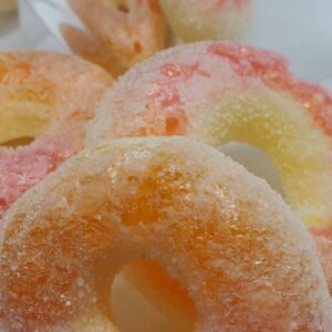 Freeze dried Gummy Peach Rings