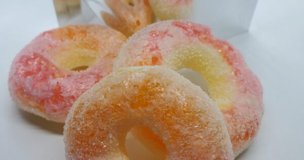 Freeze dried Gummy Peach Rings